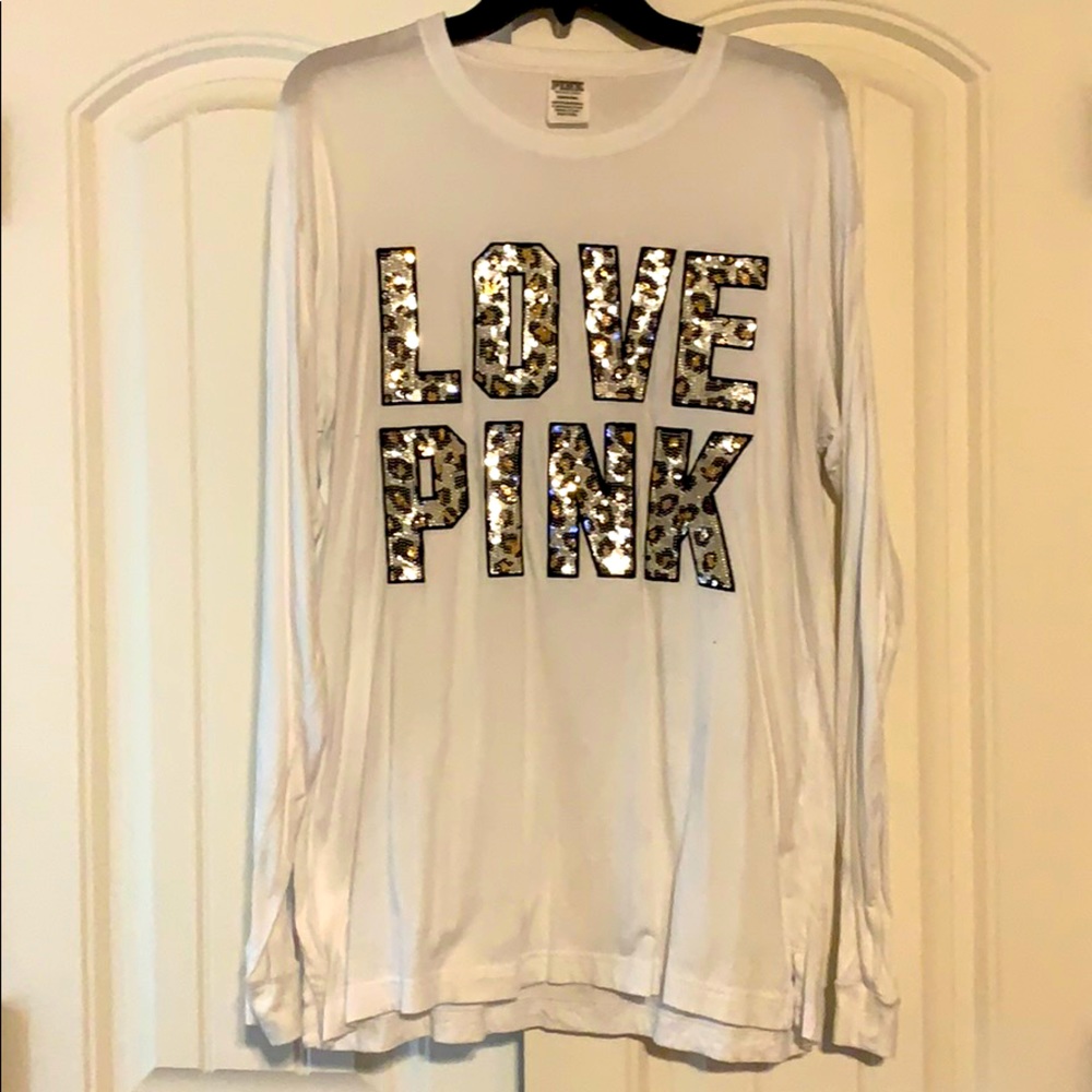 Victoria’s Secret Pink L/S sequin tee